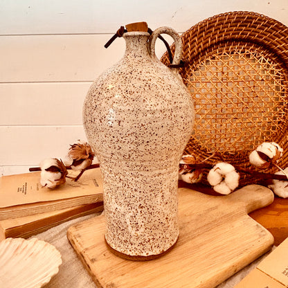 Large stoneware bottle