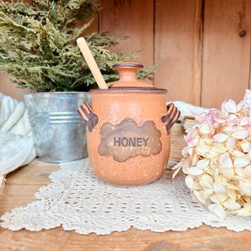 Handmade honey pot