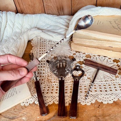 Rosewood Bar Set