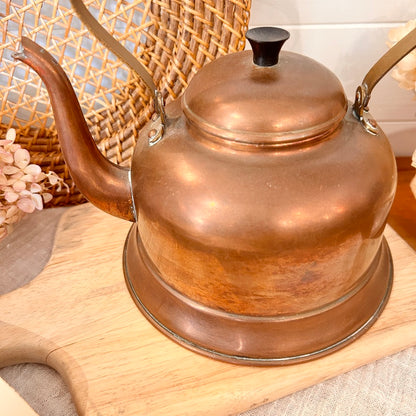 Vintage copper teapot