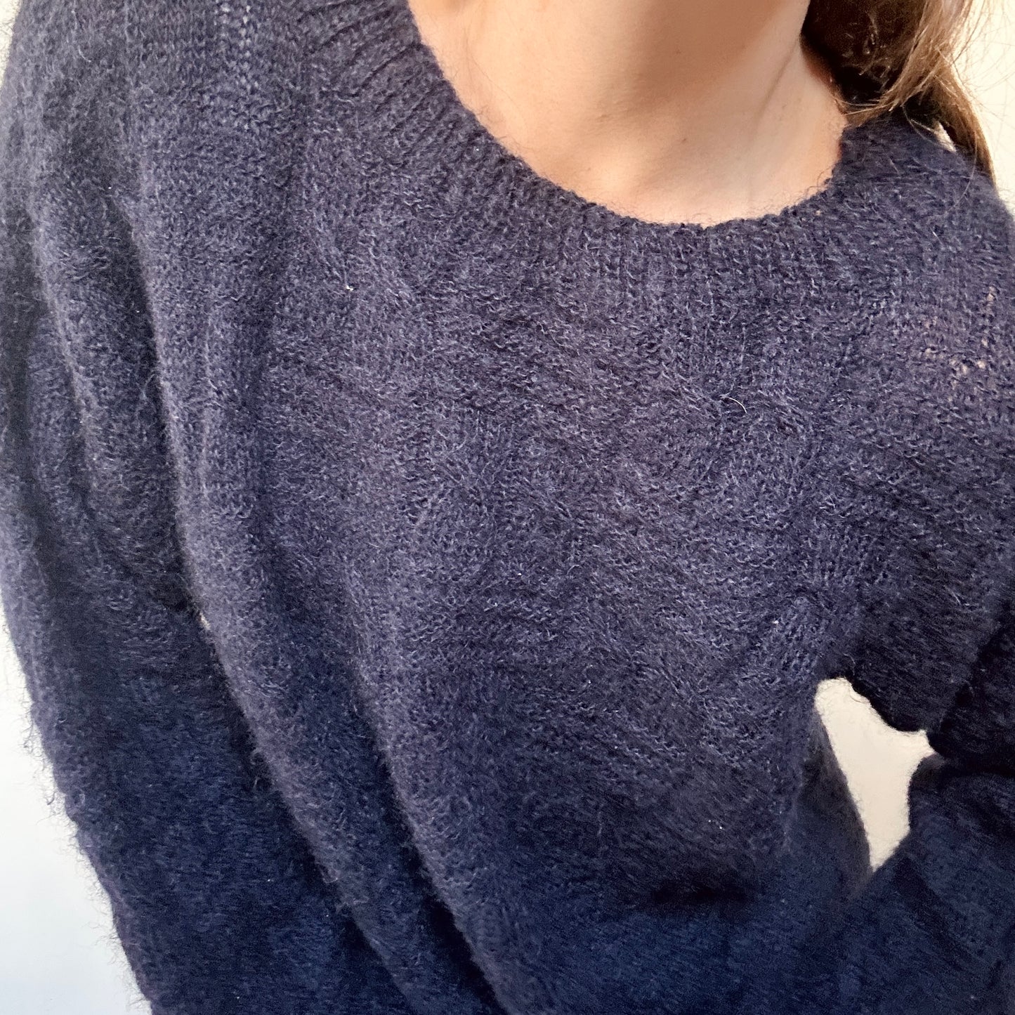 Navy wool sweater