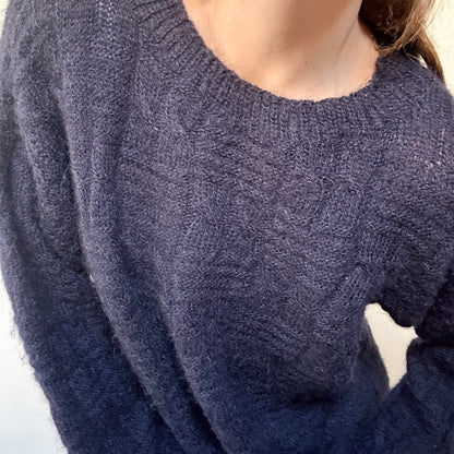 Navy wool sweater