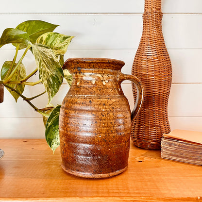 Vintage stoneware pitcher