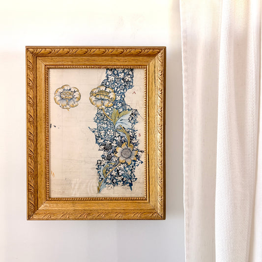 Cadre vintage avec impression sur papier beaux-arts - Le motif I