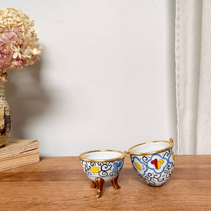 Coffret oeuf en porcelaine