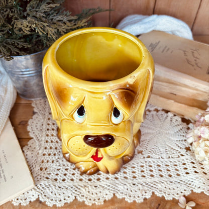 Pot en céramique chien - 60s