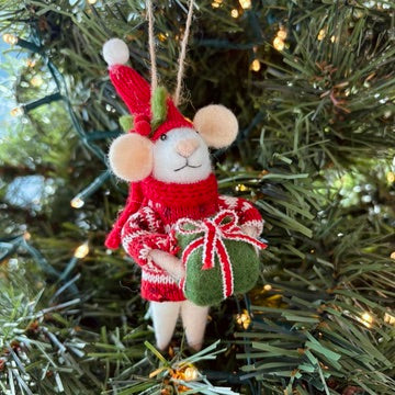 Christmas ornament - Teacher mouse