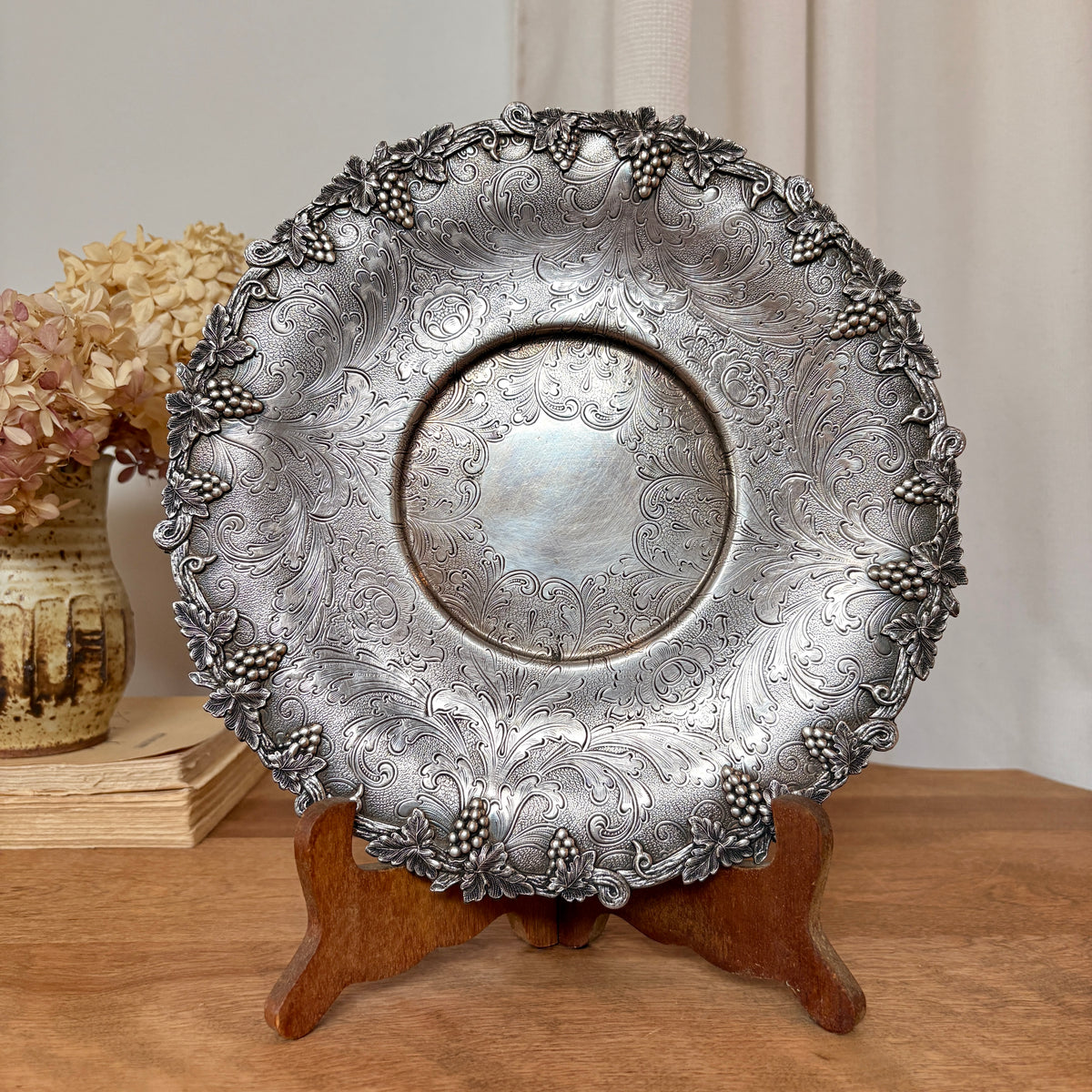 Assiette plaquée argent - Sheffield reproduction