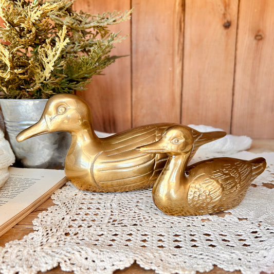 Brass duck - large