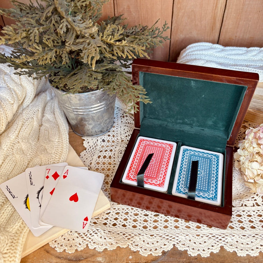 Wooden card chest
