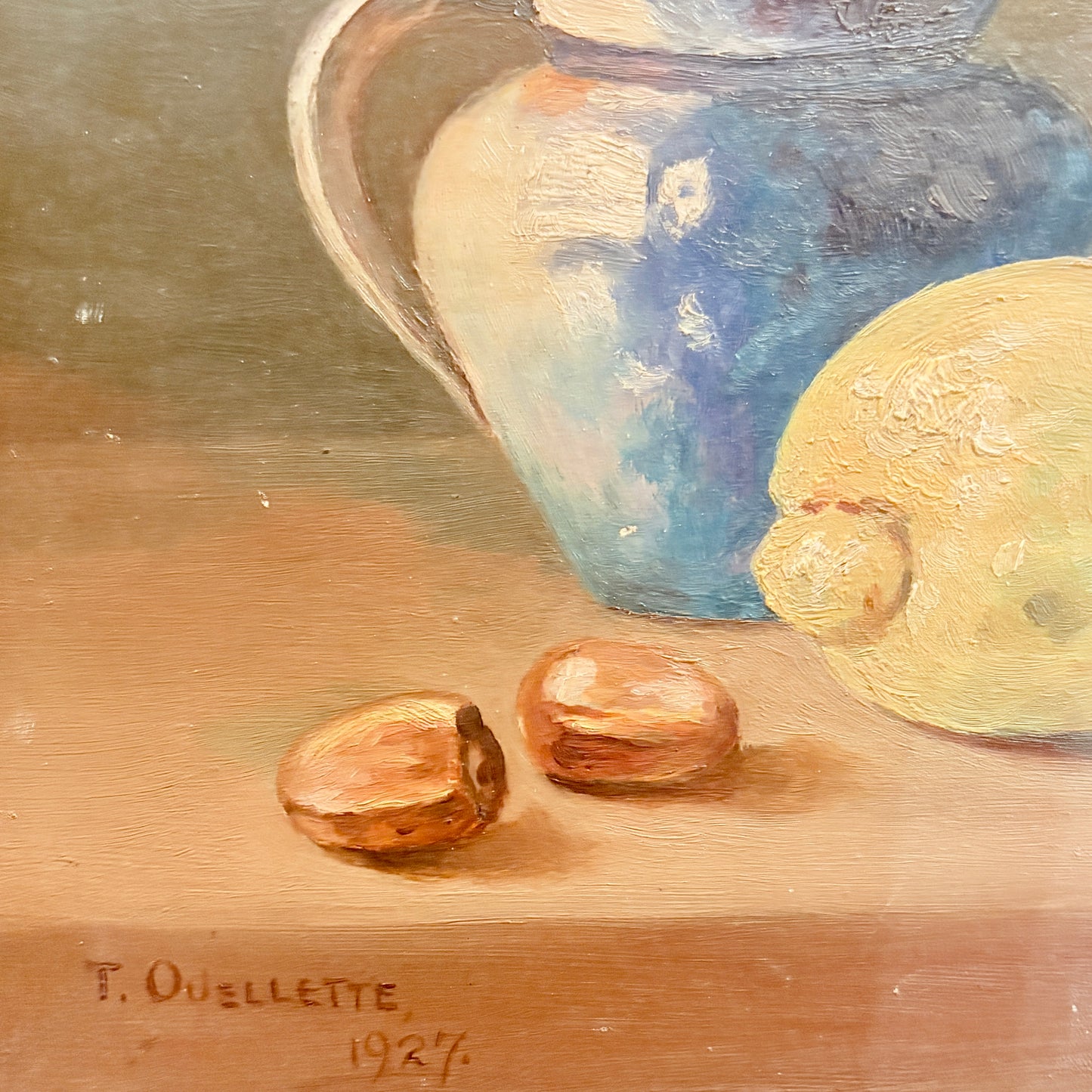 Original oil painting 1927 - Lemons