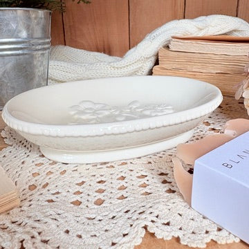 Porcelain soap dish