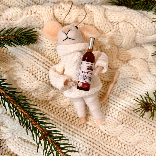 Christmas ornament - Sommelier mouse