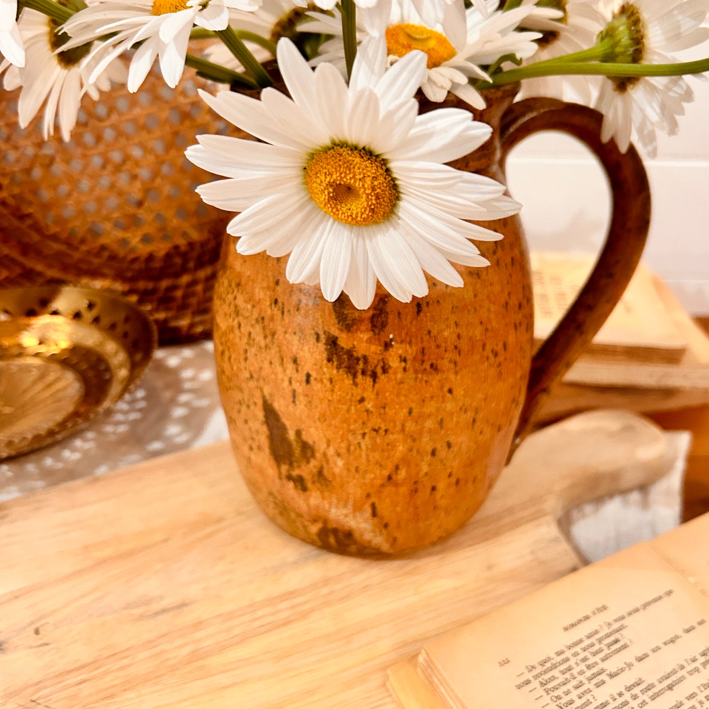 Stoneware pitcher