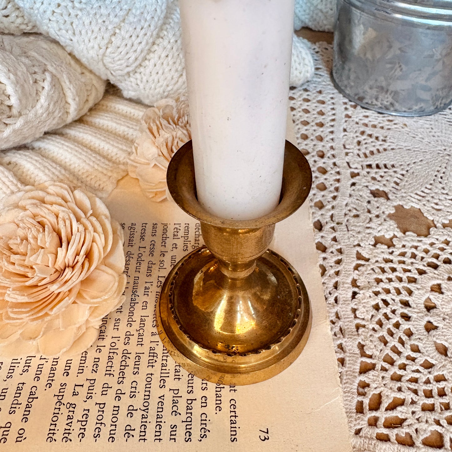 Brass candlestick