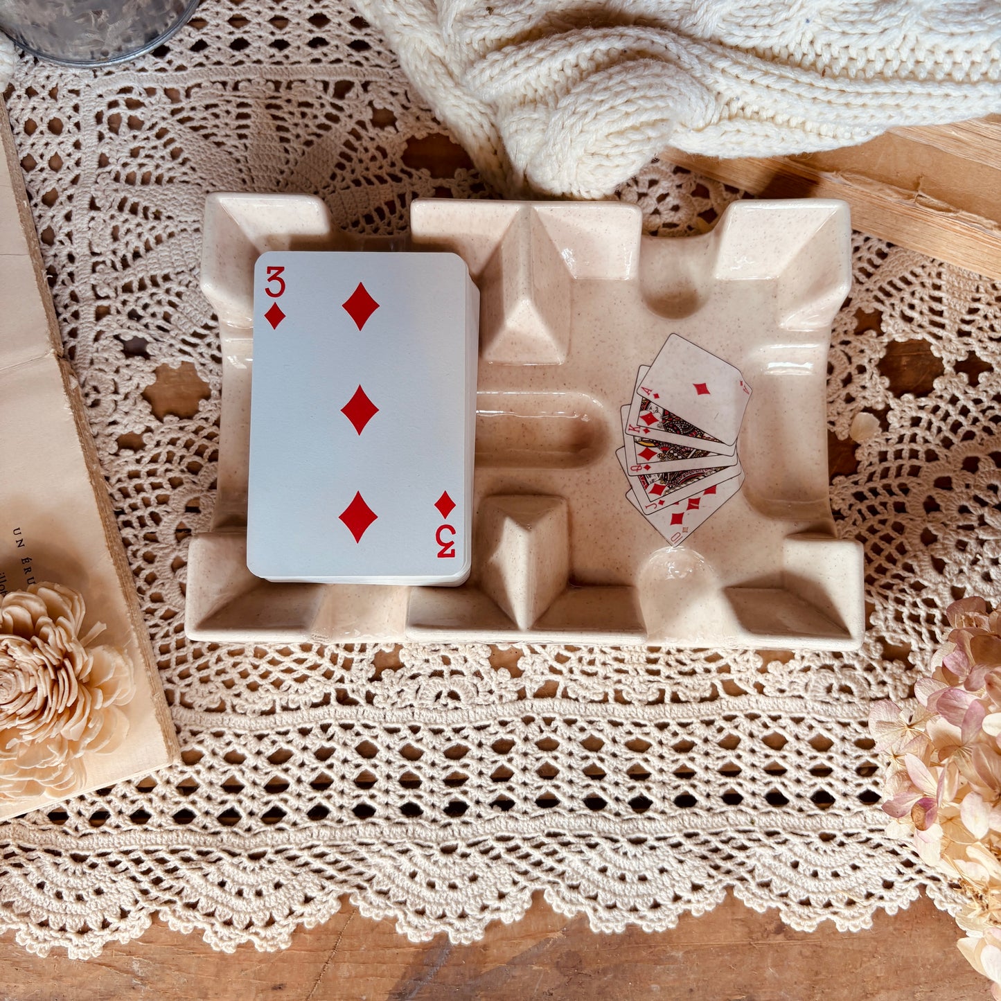 Porte jeux de carte en céramique