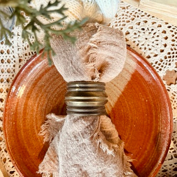 Brass napkin rings