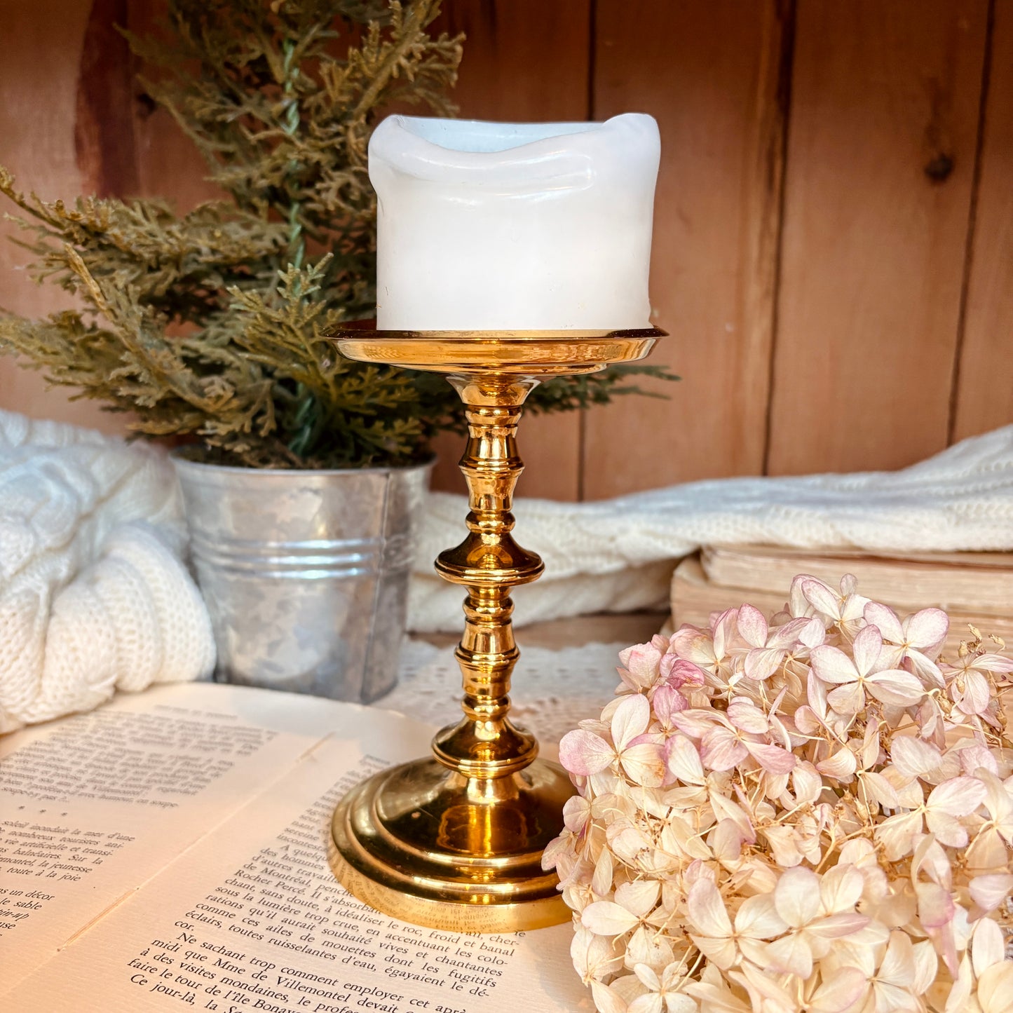 Bougeoir en laiton