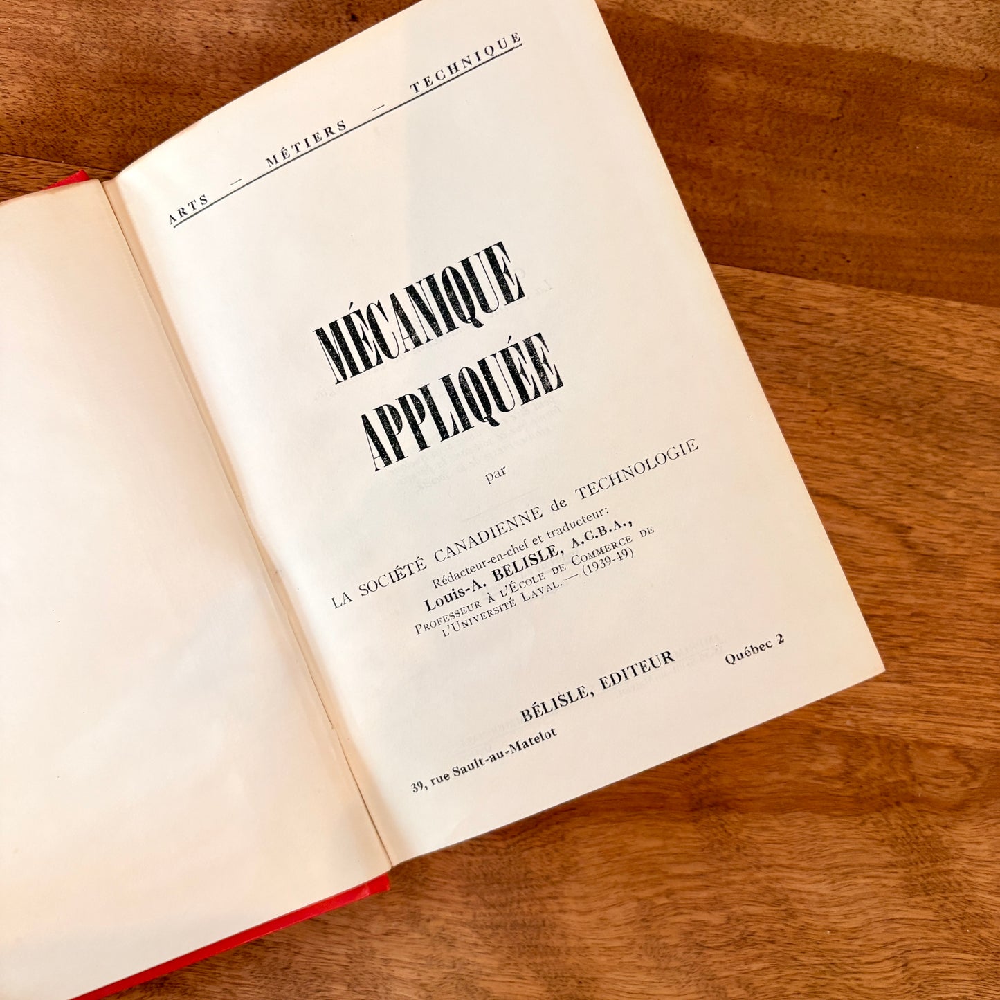 Livre - Mécanique appliquée