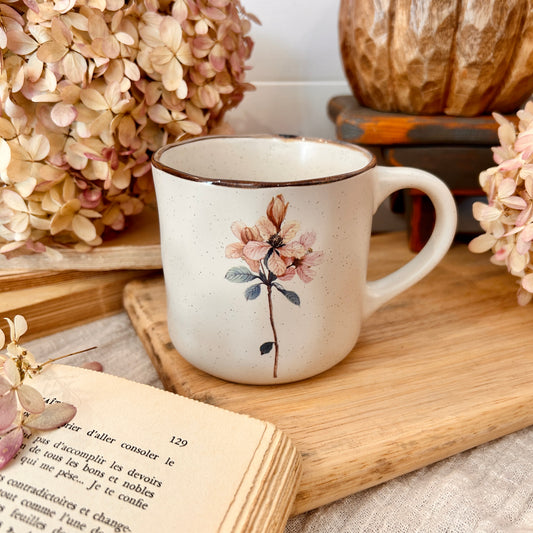 Tasse marguerite rose