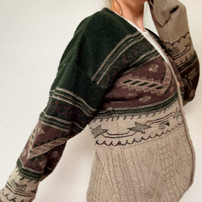 Velvet bathrobe - burgundy