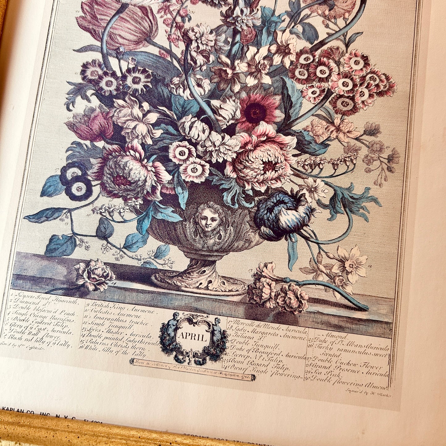 Vintage frame - April flowers