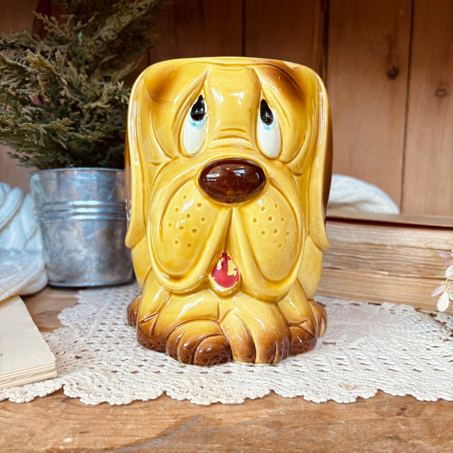 Pot en céramique chien - 60s