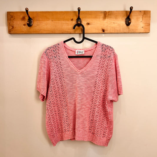 Pink short sweater