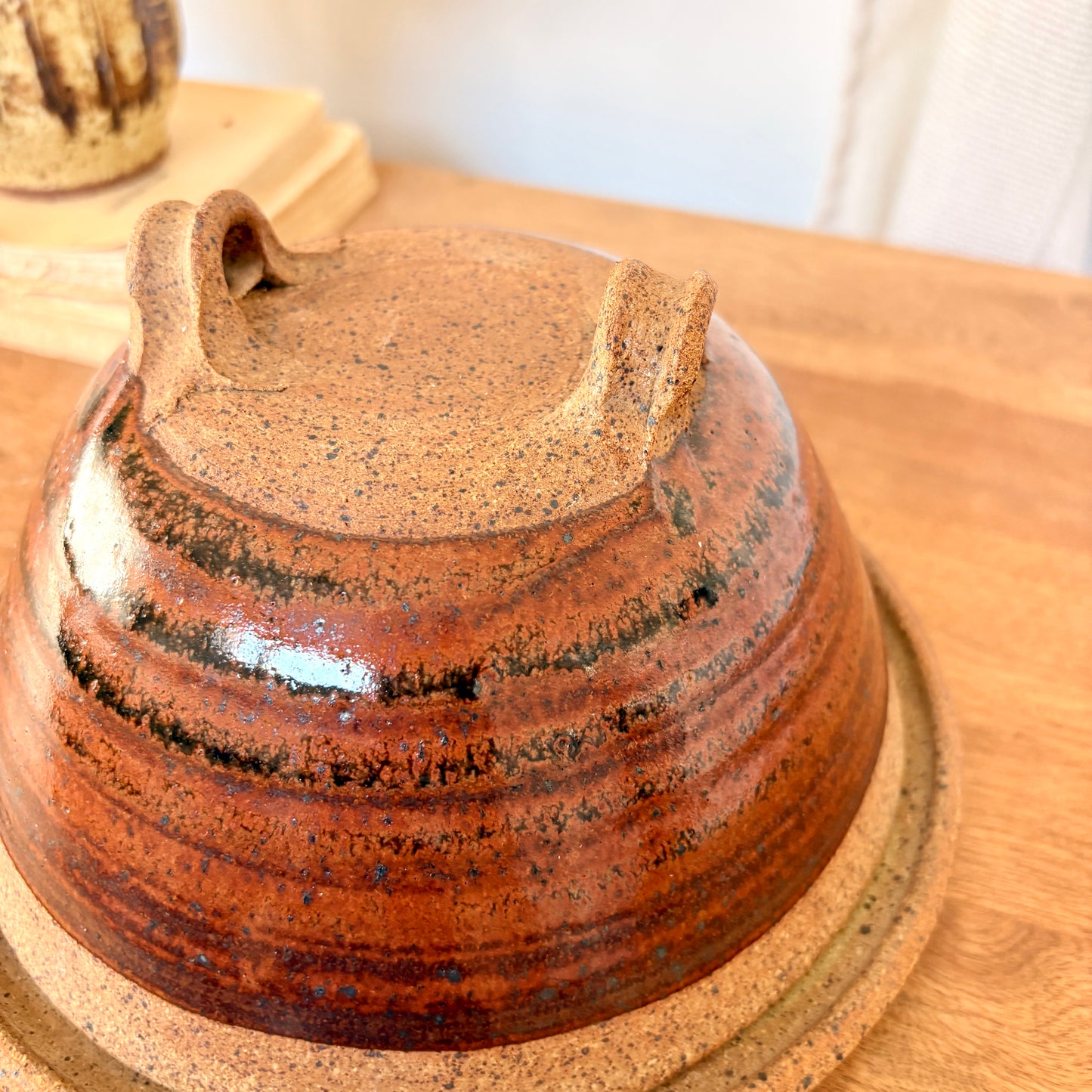 Cloche à fromage en grès