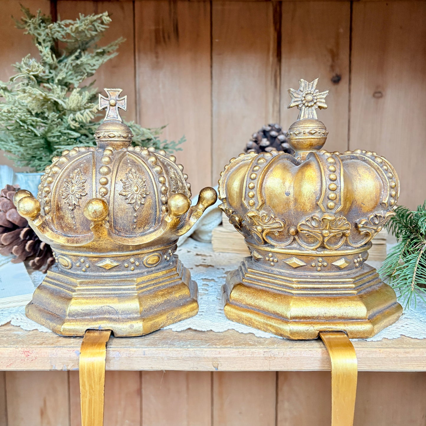 Duo de support pour bas de Noël