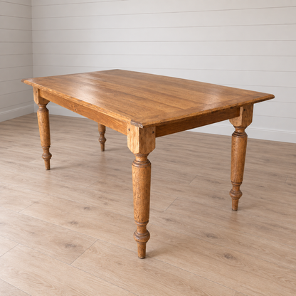 Gray toolbox table - brass legs