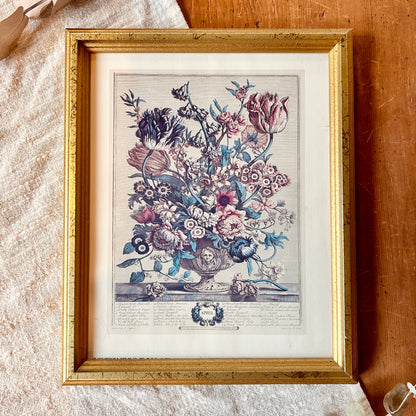 Vintage frame - April flowers