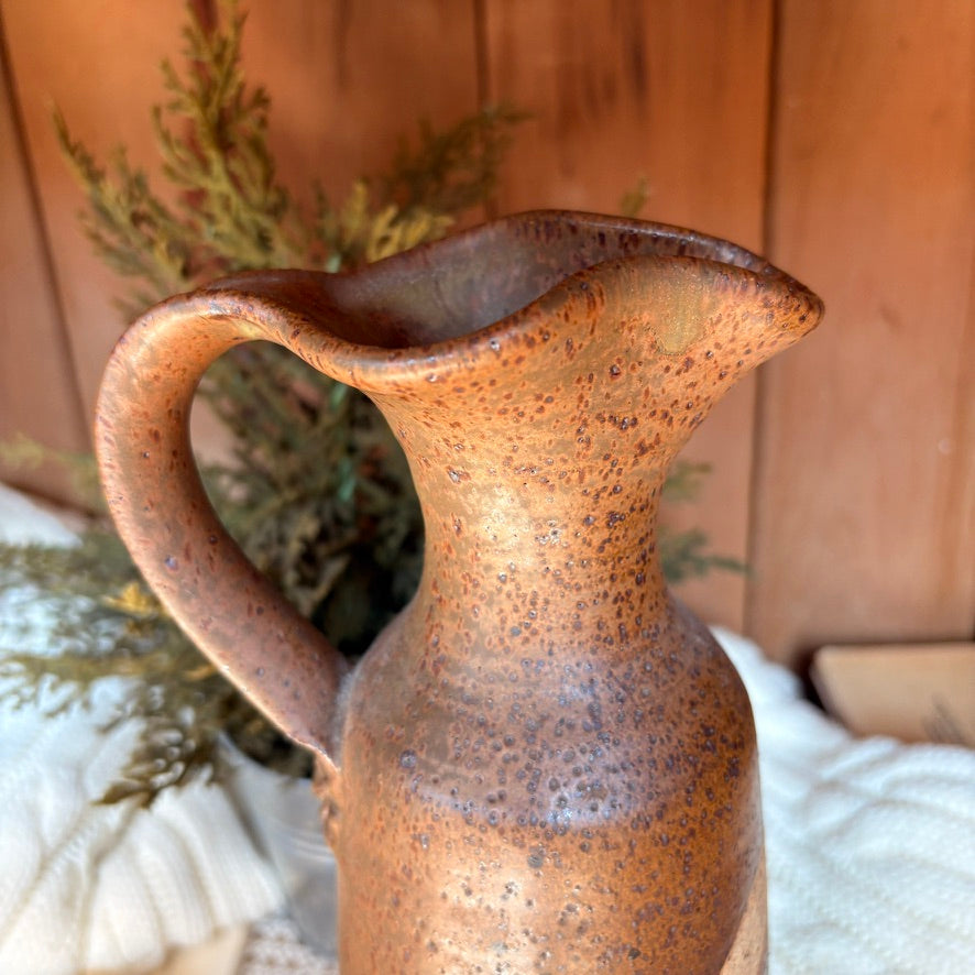 Large stoneware pitcher