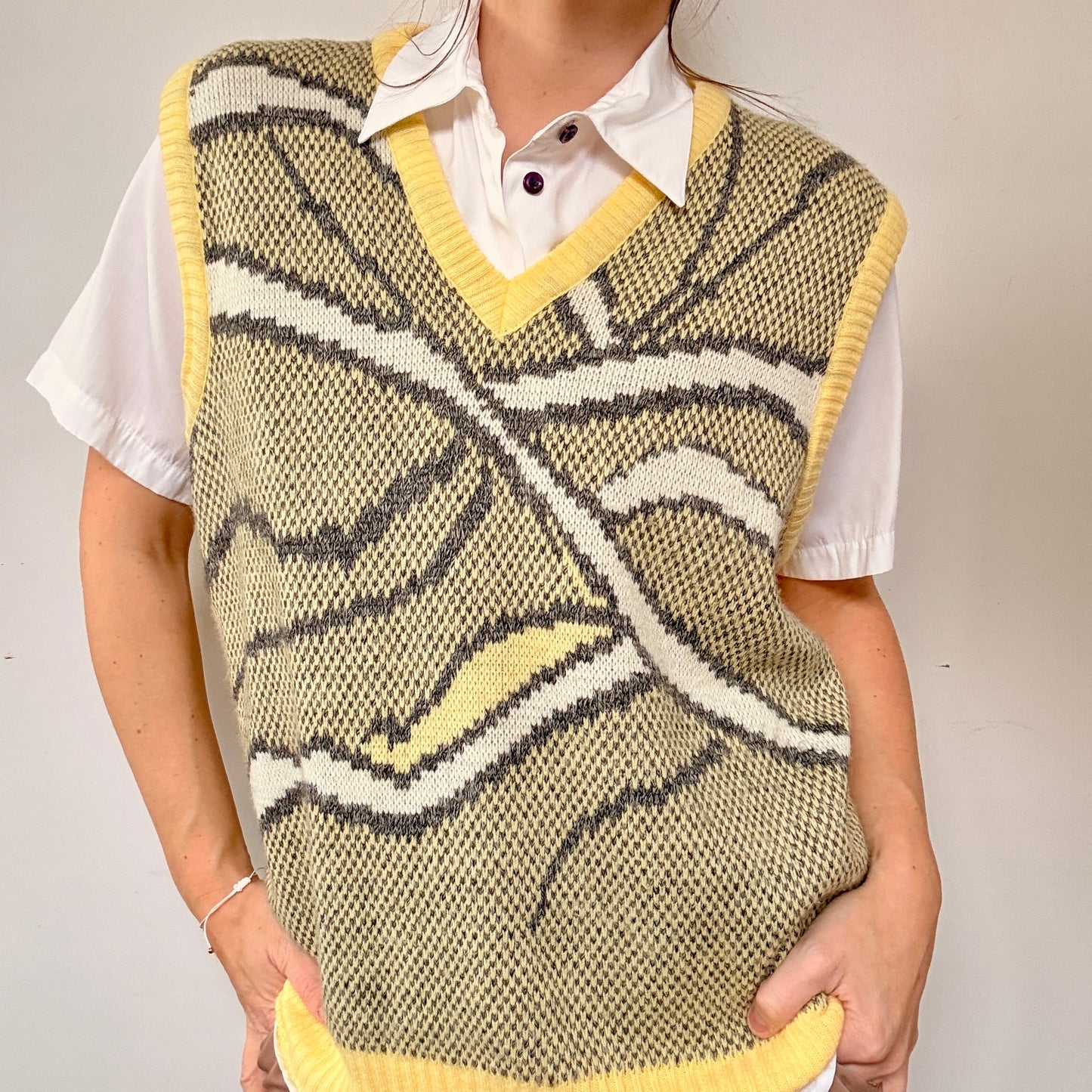 Débardeur Jaune et gris