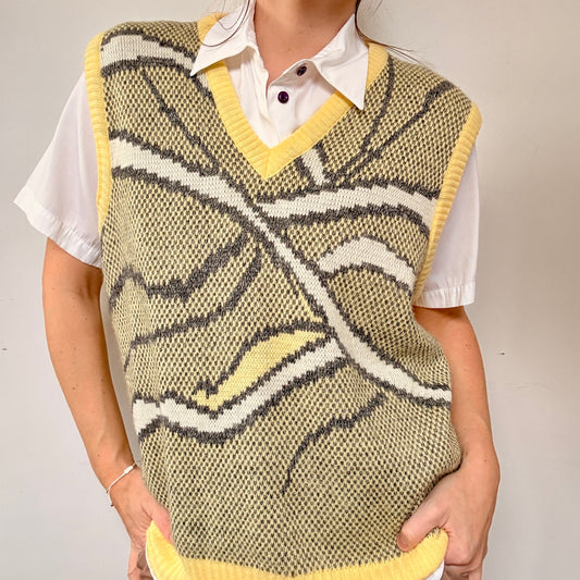 Débardeur Jaune et gris