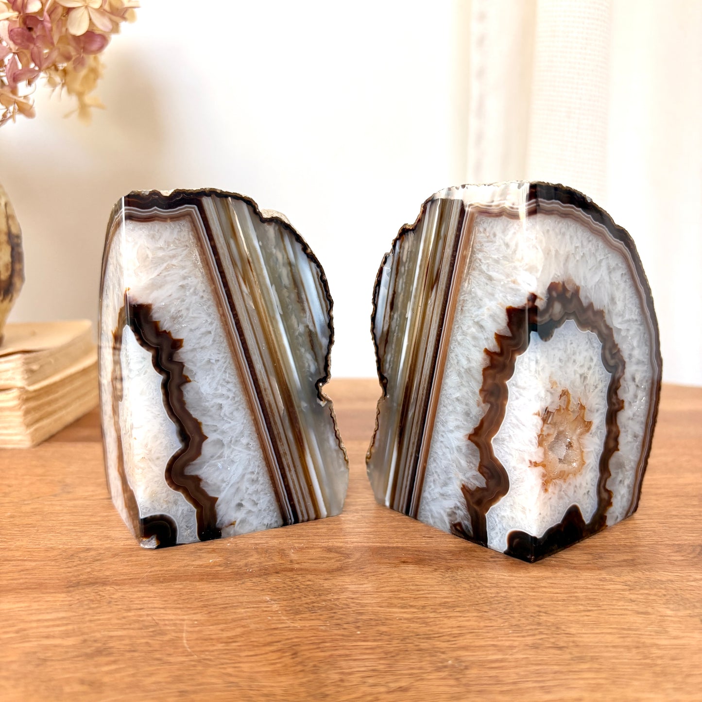 Agate bookend