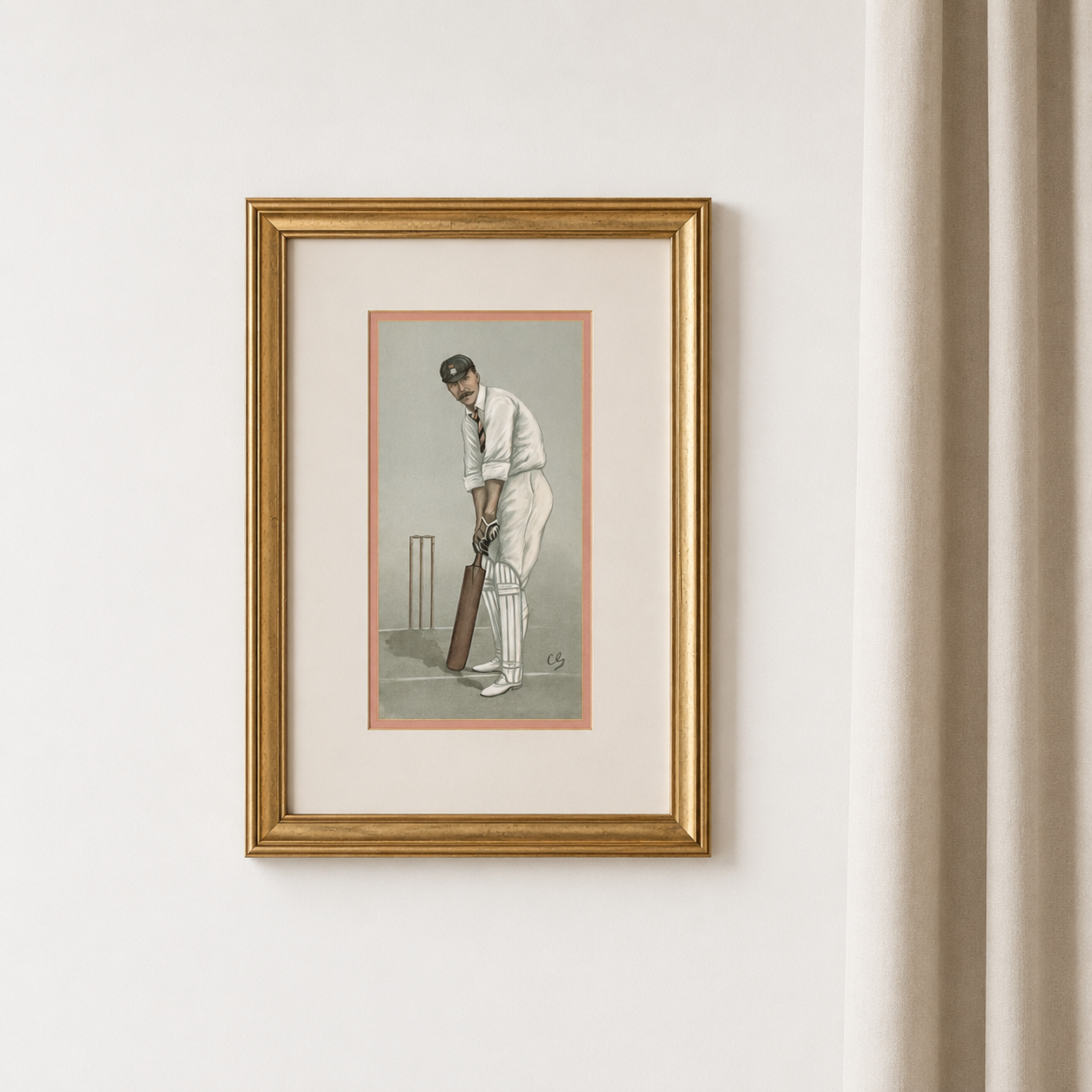 Vintage frame with fine art print - The Red Star Line
