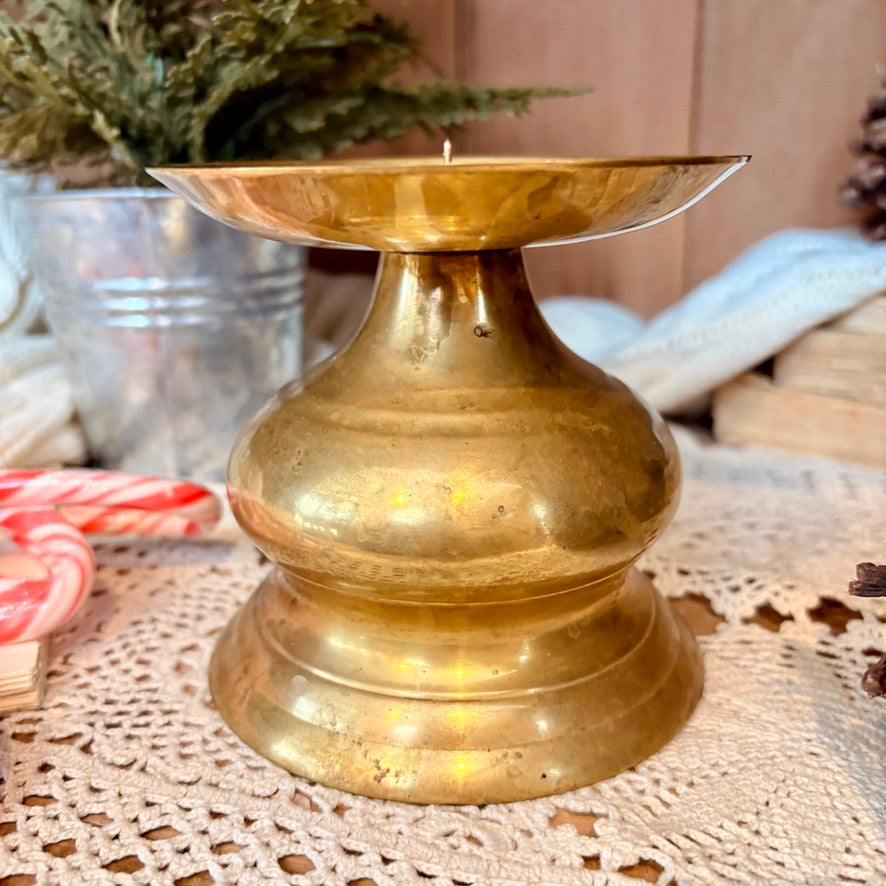 Brass candle holder
