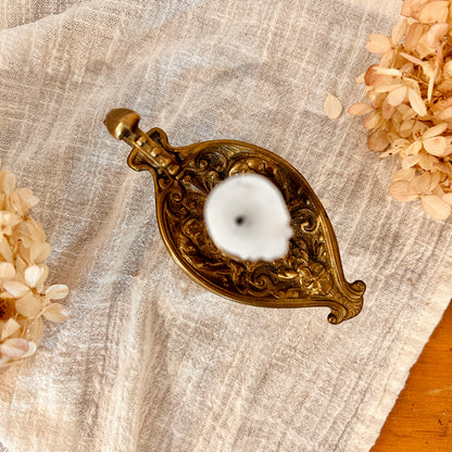Aladdin brass candle holder