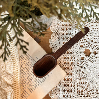 Walnut coffee spoon