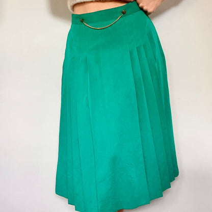 Emerald midi skirt