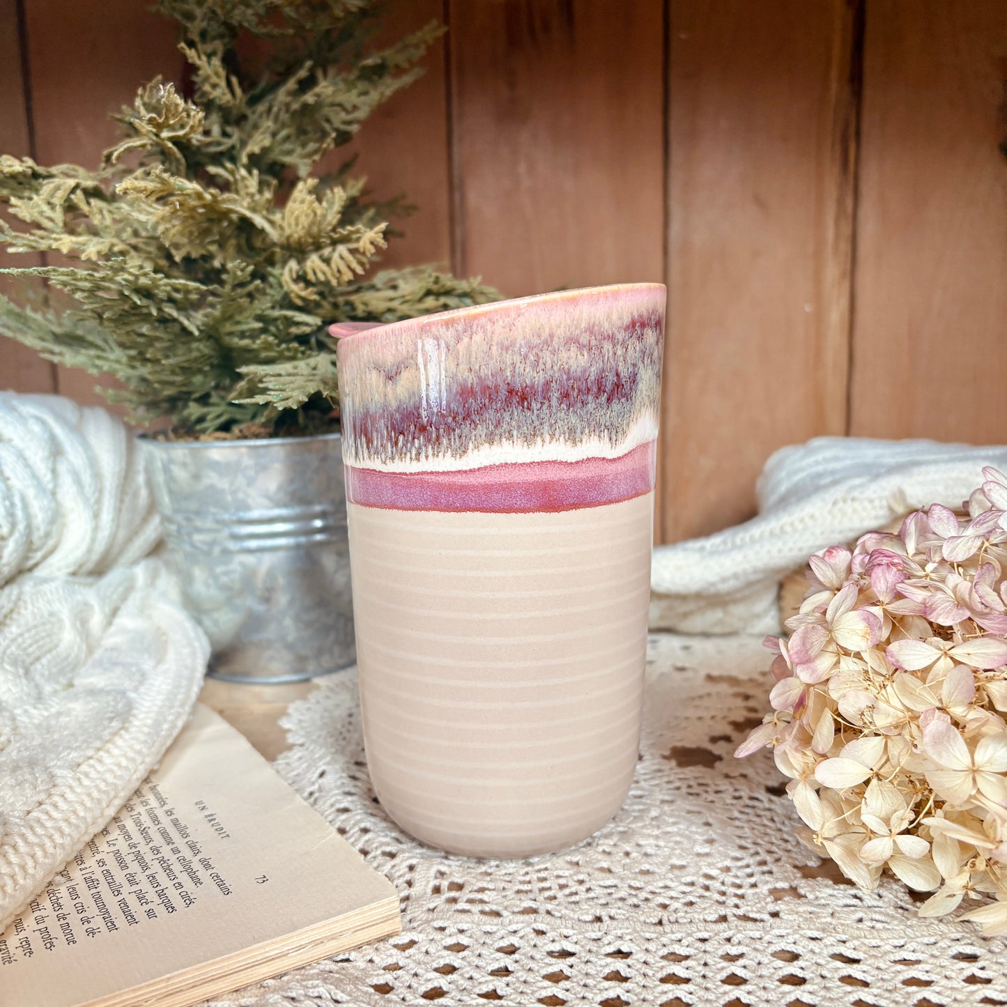 Reusable ceramic mug - Lisa