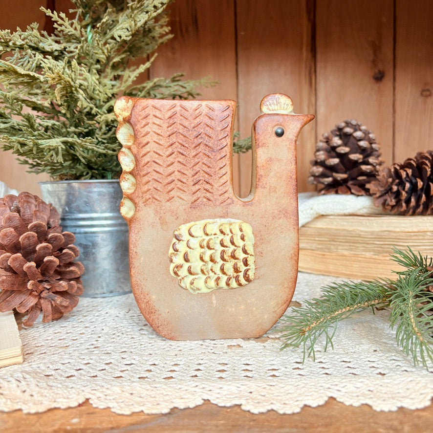 Vase en grès - poule