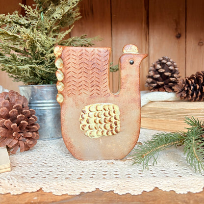 Vase en grès - poule