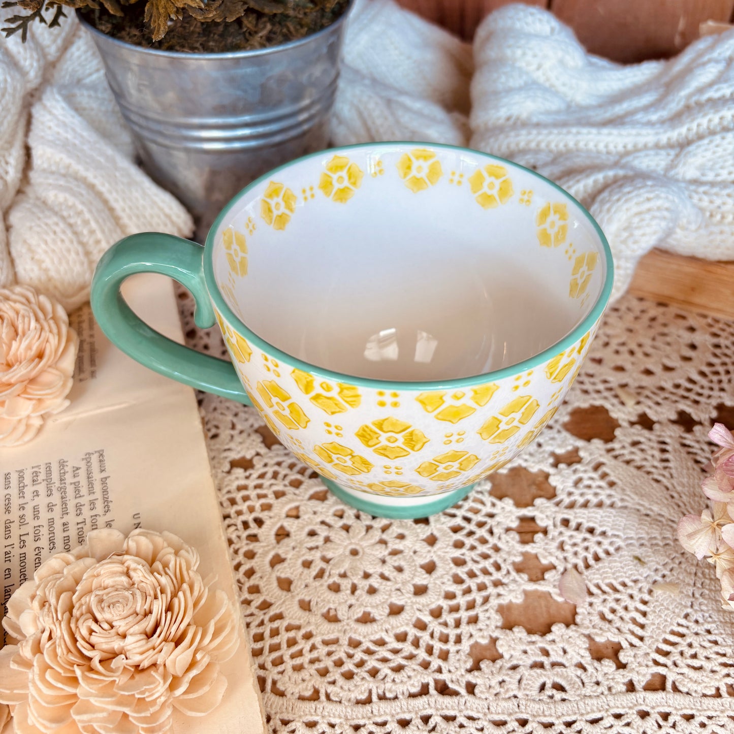 Tasse Fleurs jaunes