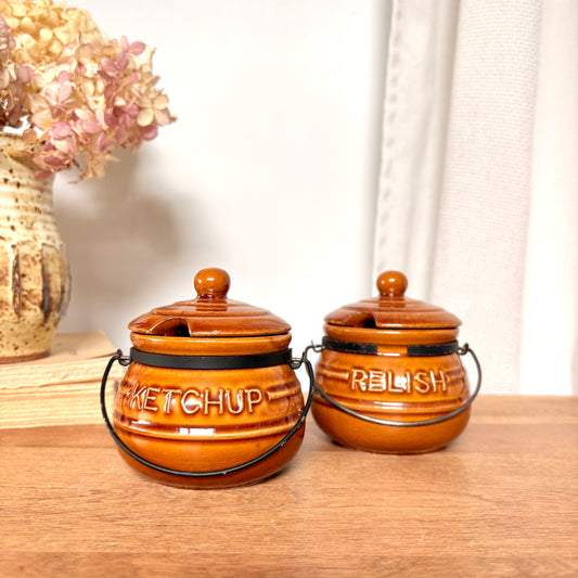 Ensemble à condiment vintage