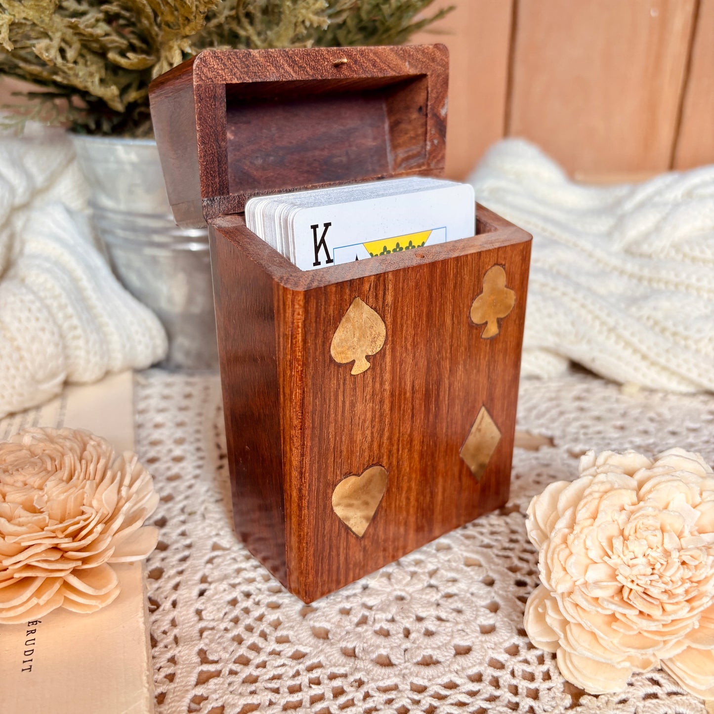 Wooden card box