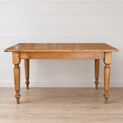 Gray toolbox table - brass legs