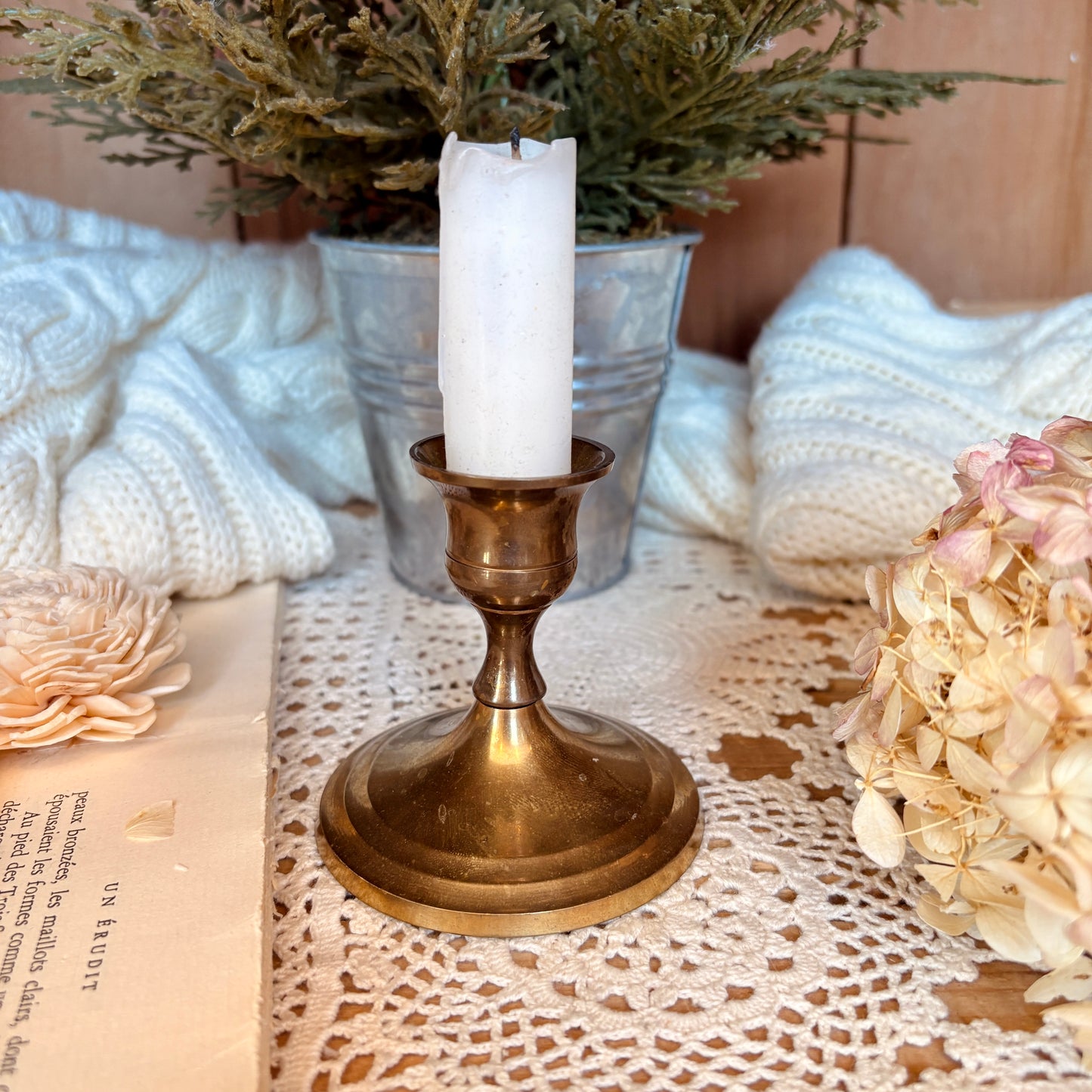 Brass candlestick