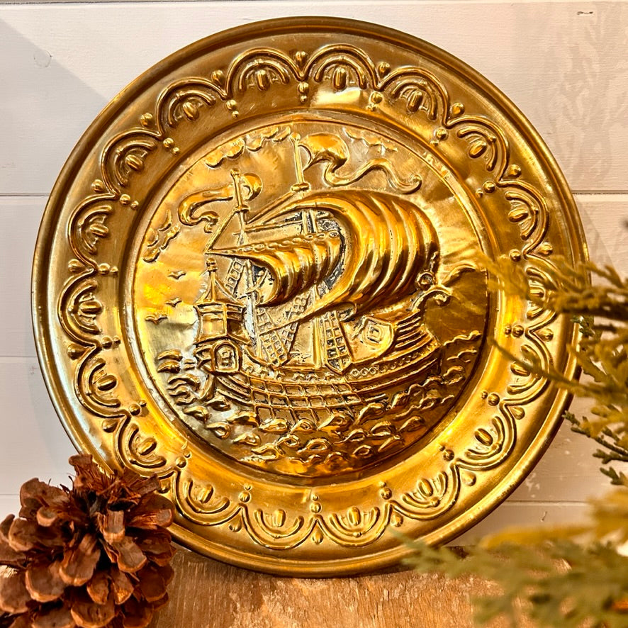 Decorative brass plate